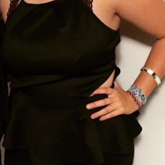 Black Peplum Top - Picture 1 of 2